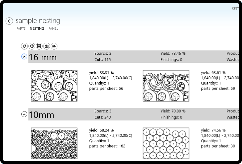 Example Part List